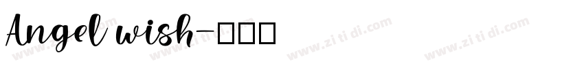 Angel wish字体转换